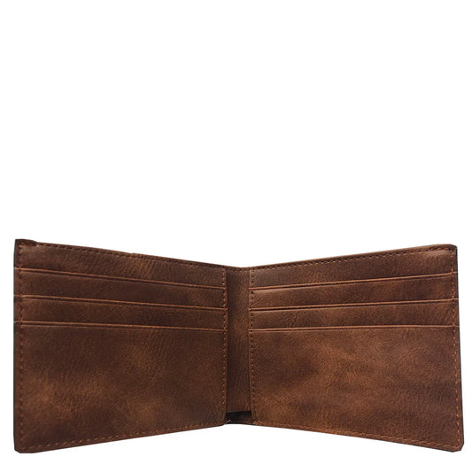 Bi-Fold Men's Wallet - Brown