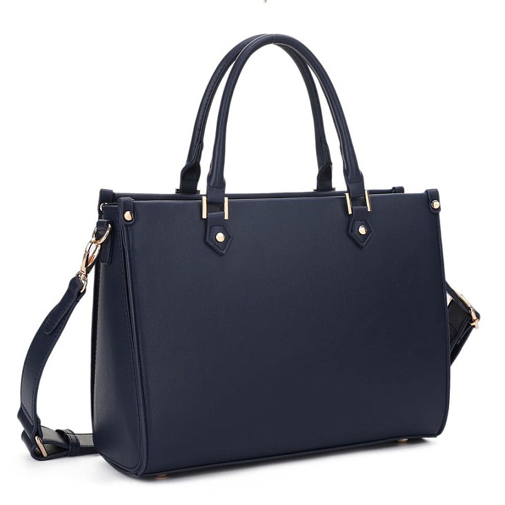 Satchel Handbag - Navy