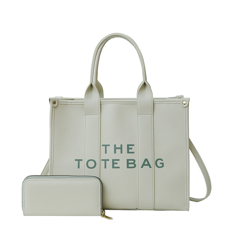 2- in 1 Large Size "The Tote Bag" with Wallet - Mint